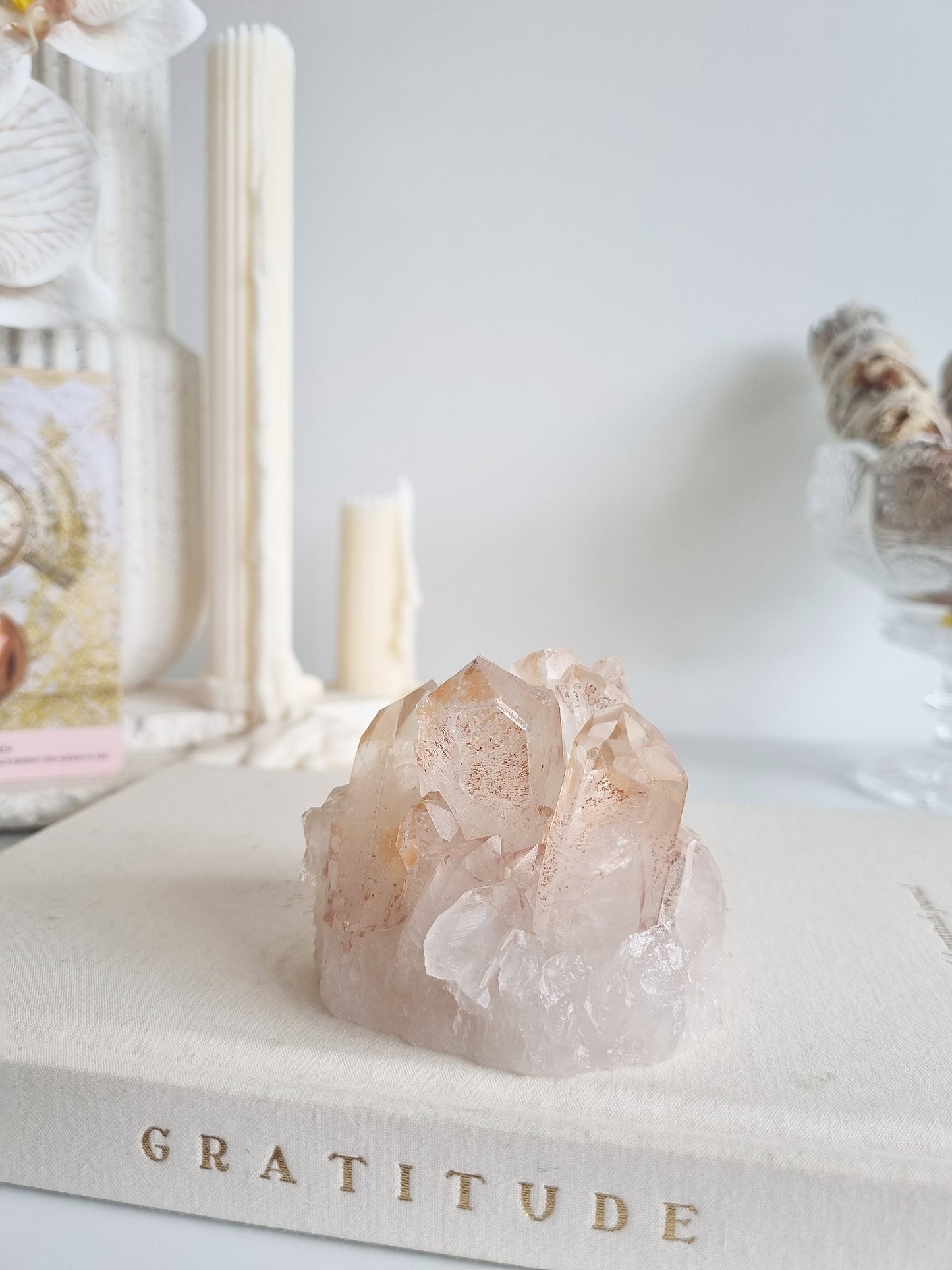 Lithium Iron Oxide Quartz Cluster