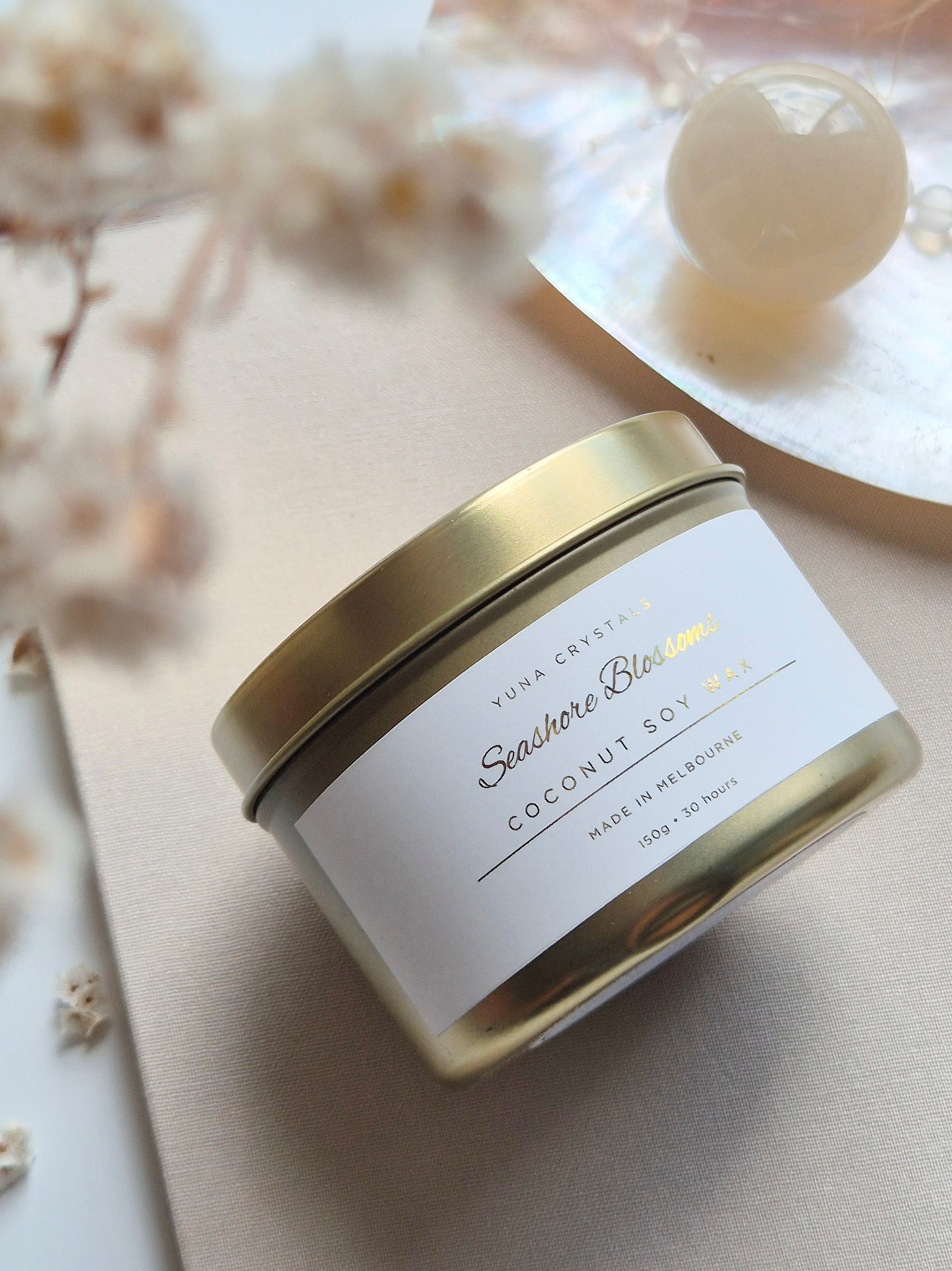 Seashore Blossoms Travel Candle