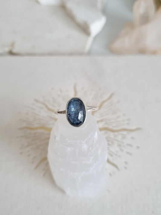 Moss Kyanite Ring| Size 7.5