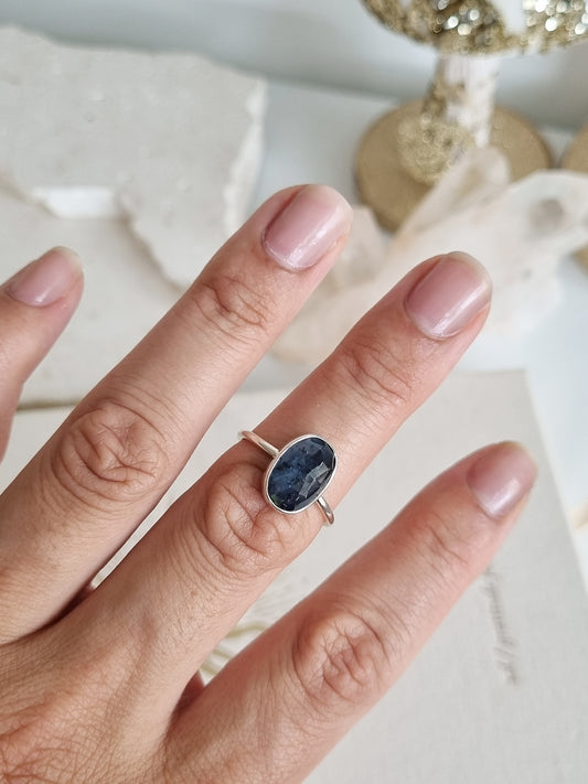 Moss Kyanite Ring| Size 8