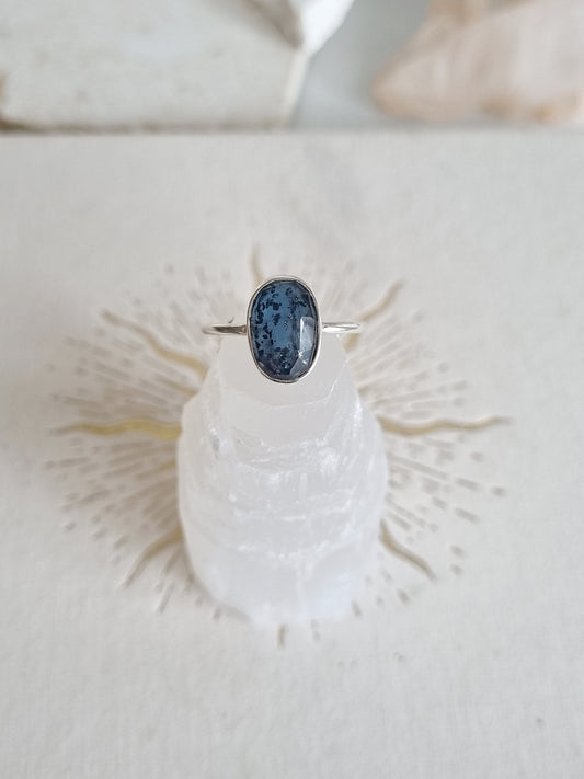 Moss Kyanite Ring| Size 9.5