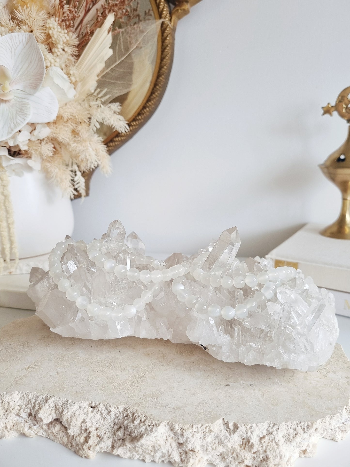Rare White Moonstone Bracelet