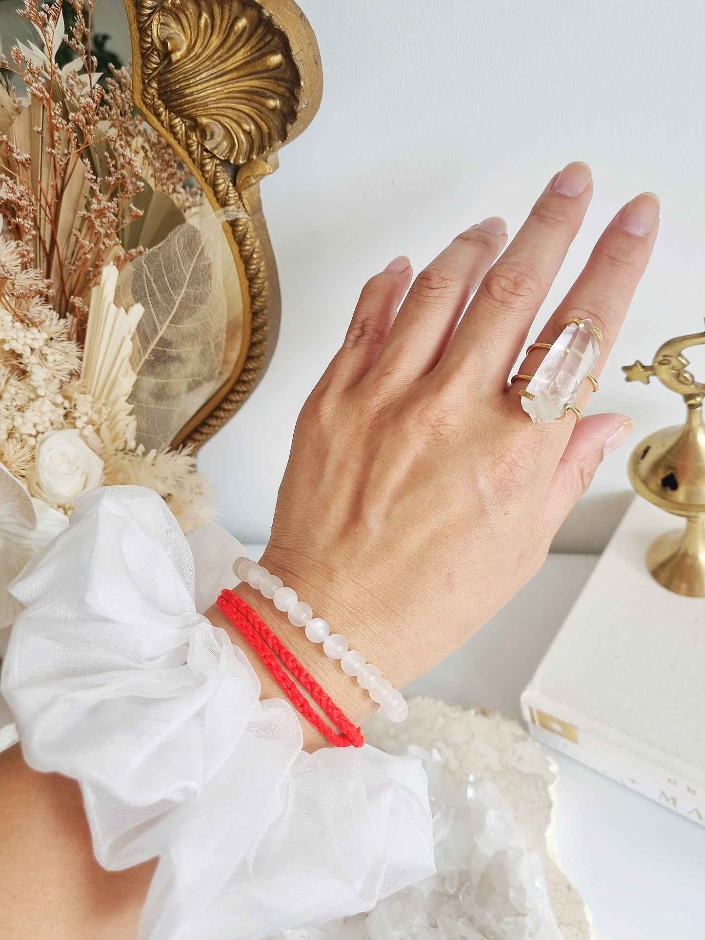 Rare White Moonstone Bracelet