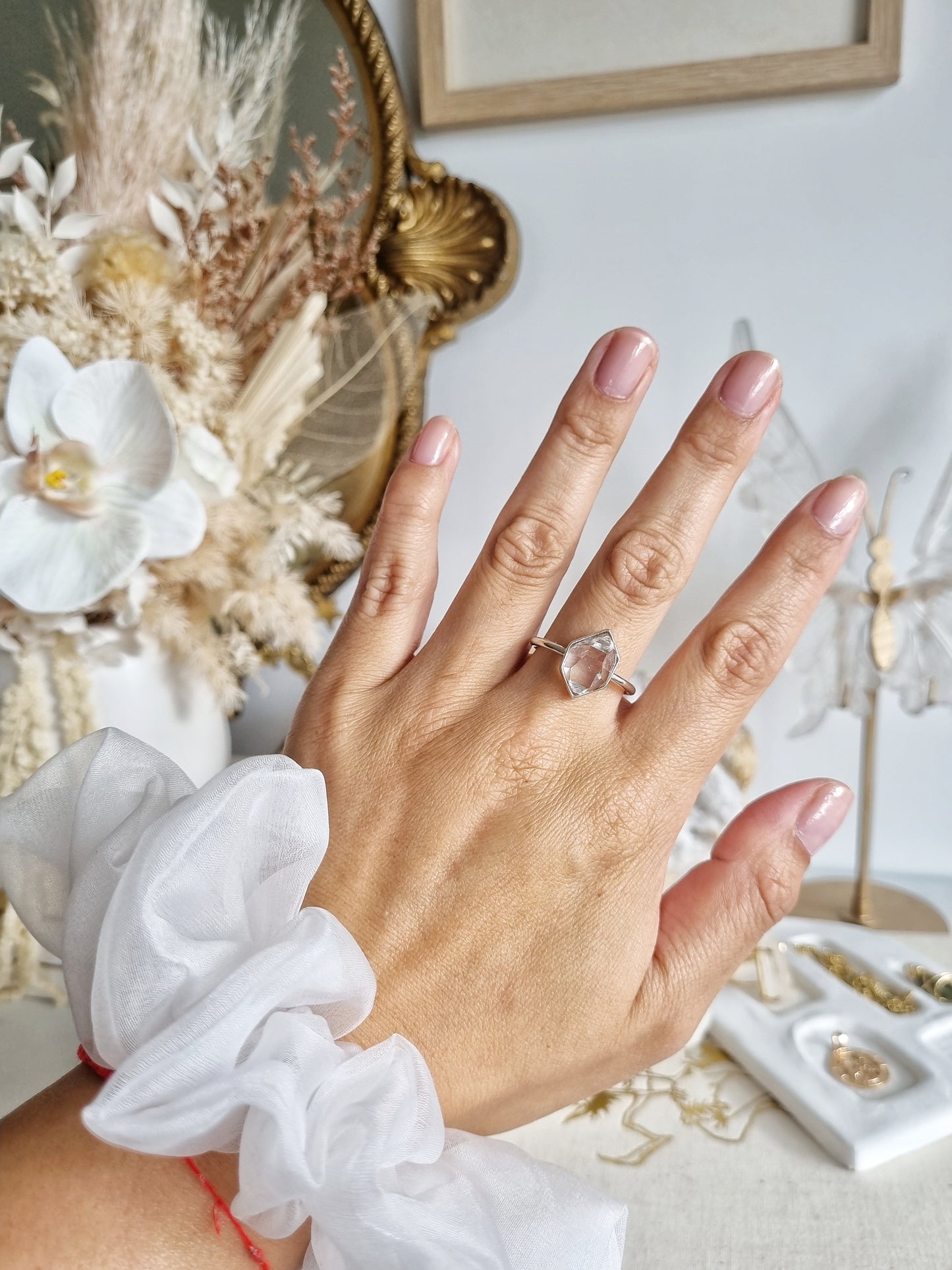 Clear Balochistan Pakimer Ring | Size 11