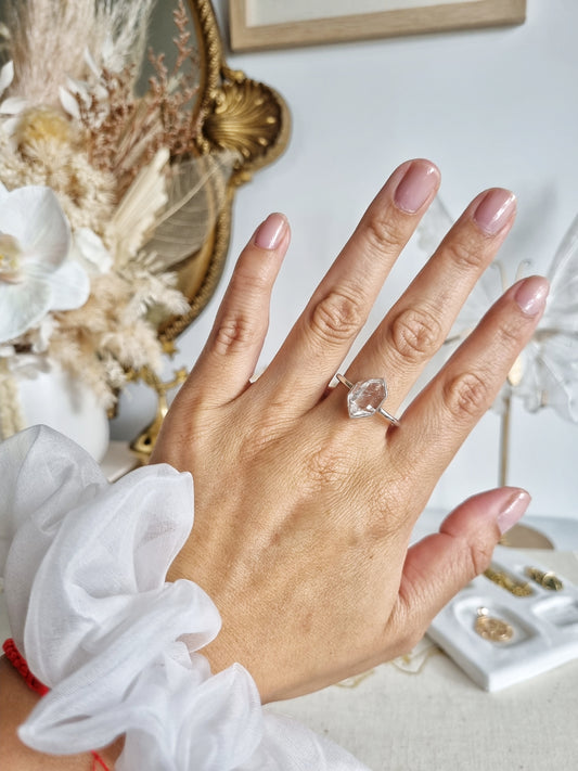 Clear Balochistan Pakimer Ring #2 | Size 11