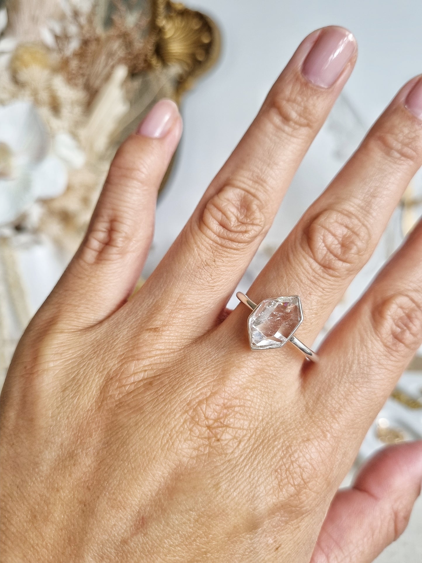 Clear Balochistan Pakimer Ring #2 | Size 11