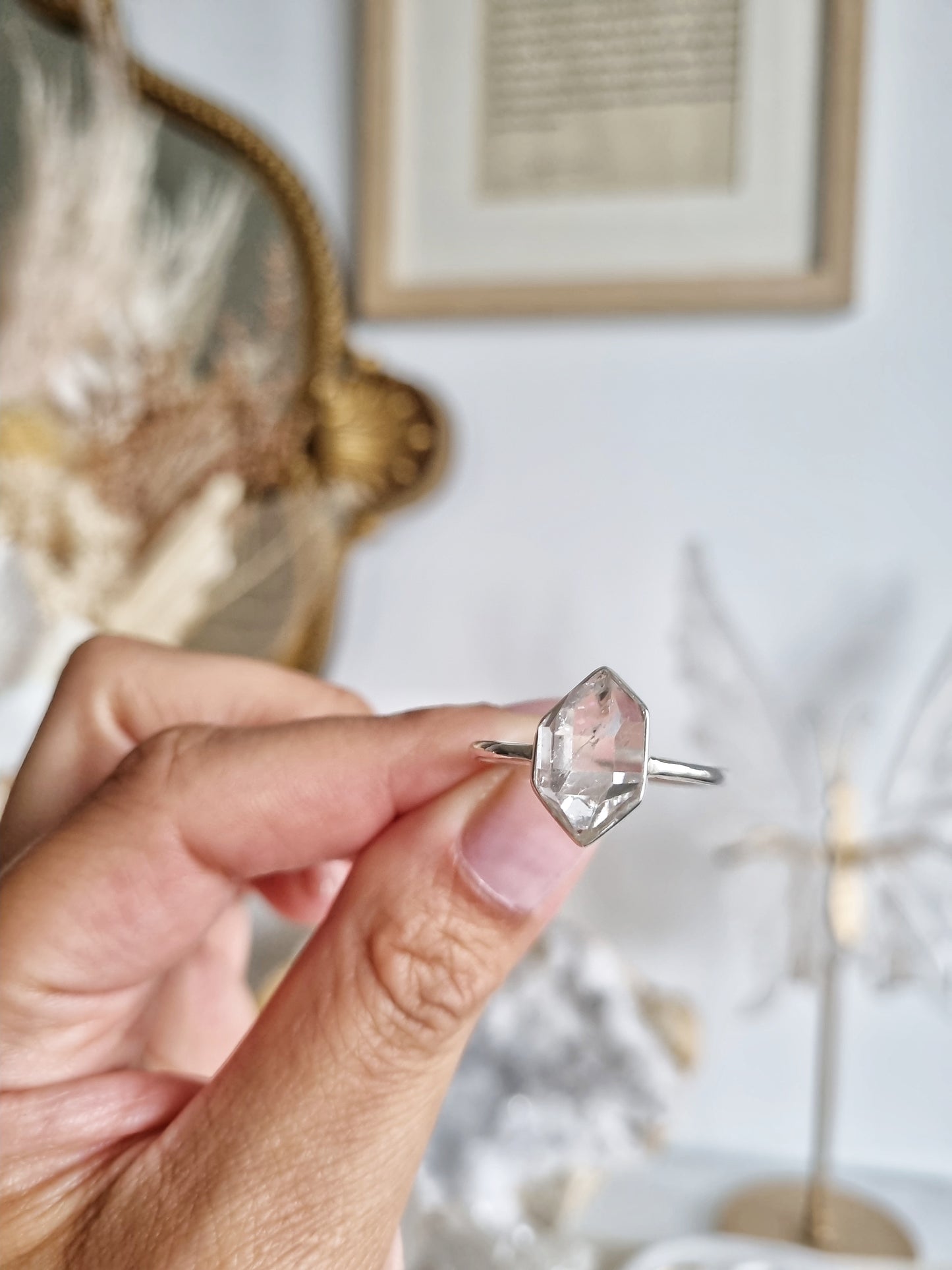 Clear Balochistan Pakimer Ring #2 | Size 11