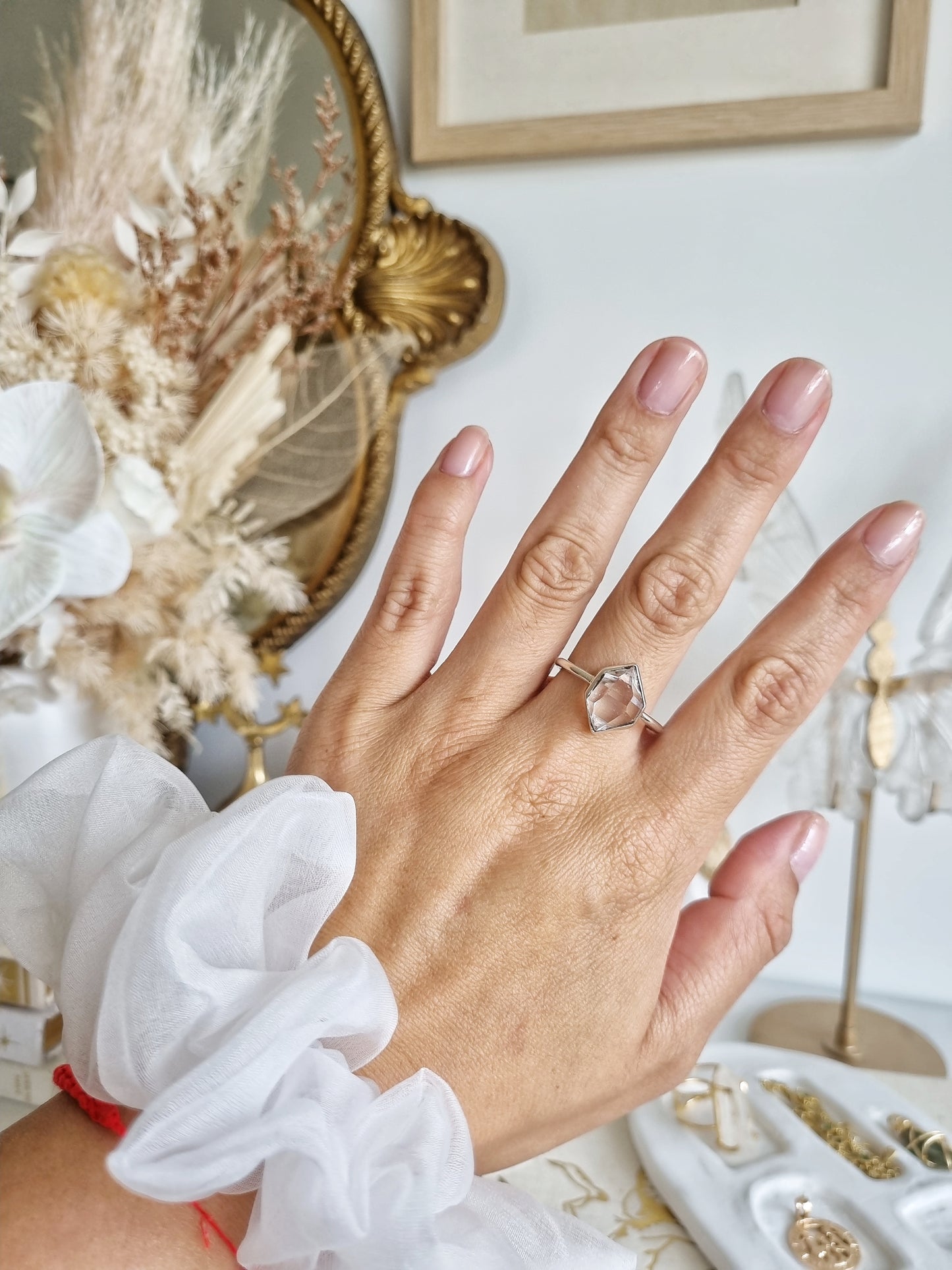 Clear Balochistan Pakimer Ring | Size 12