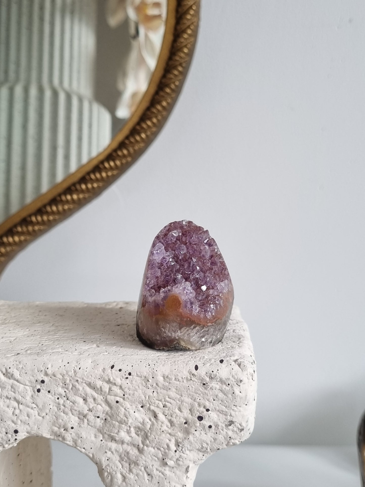 Lavender Rainbow Amethyst Geode