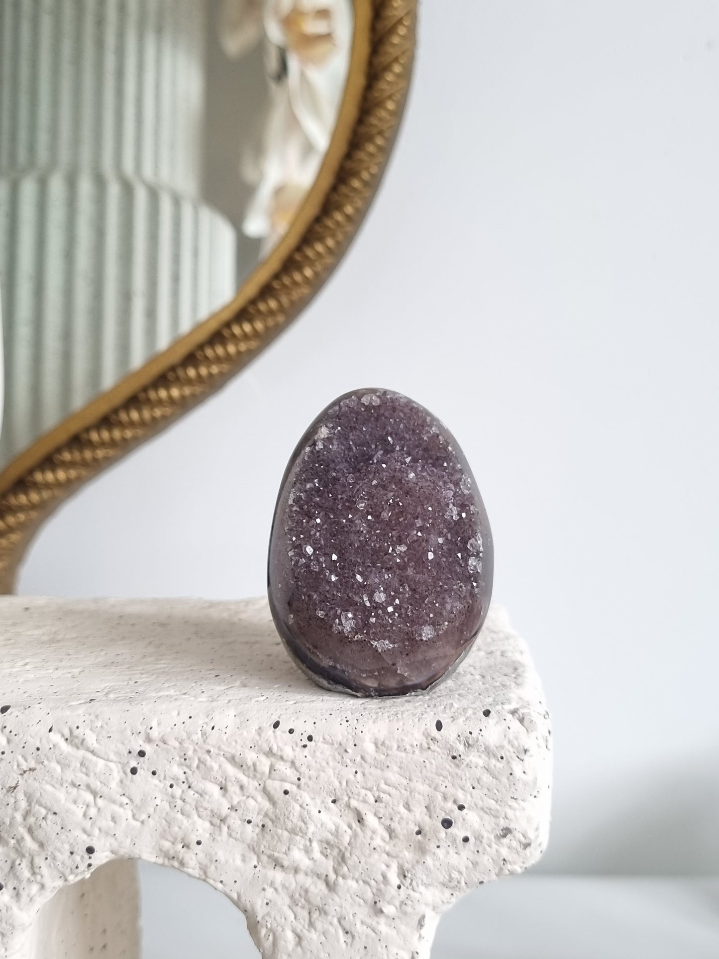Lavender Rainbow Amethyst Geode