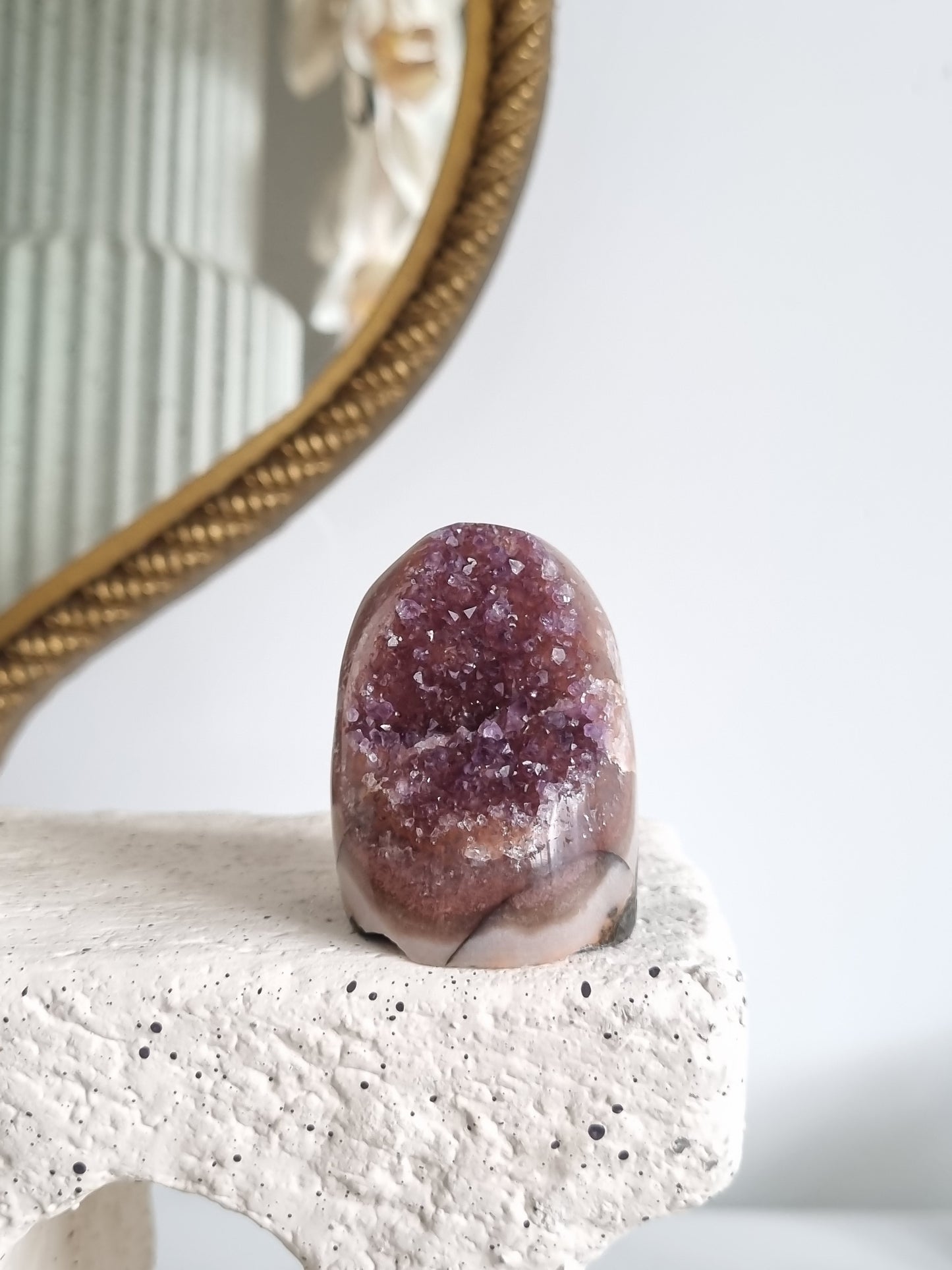 Orange Purple Rainbow Amethyst Geode