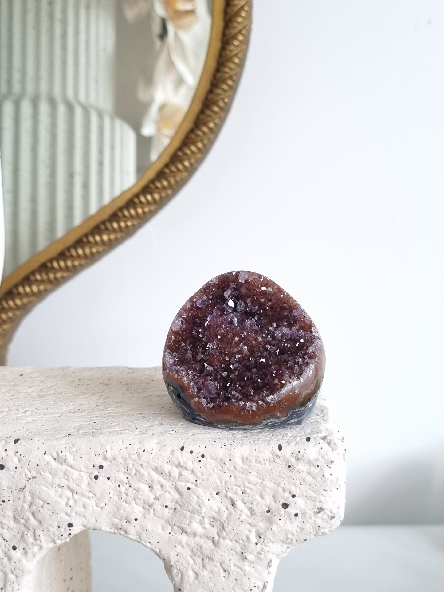 Red Purple Rainbow Amethyst Geode