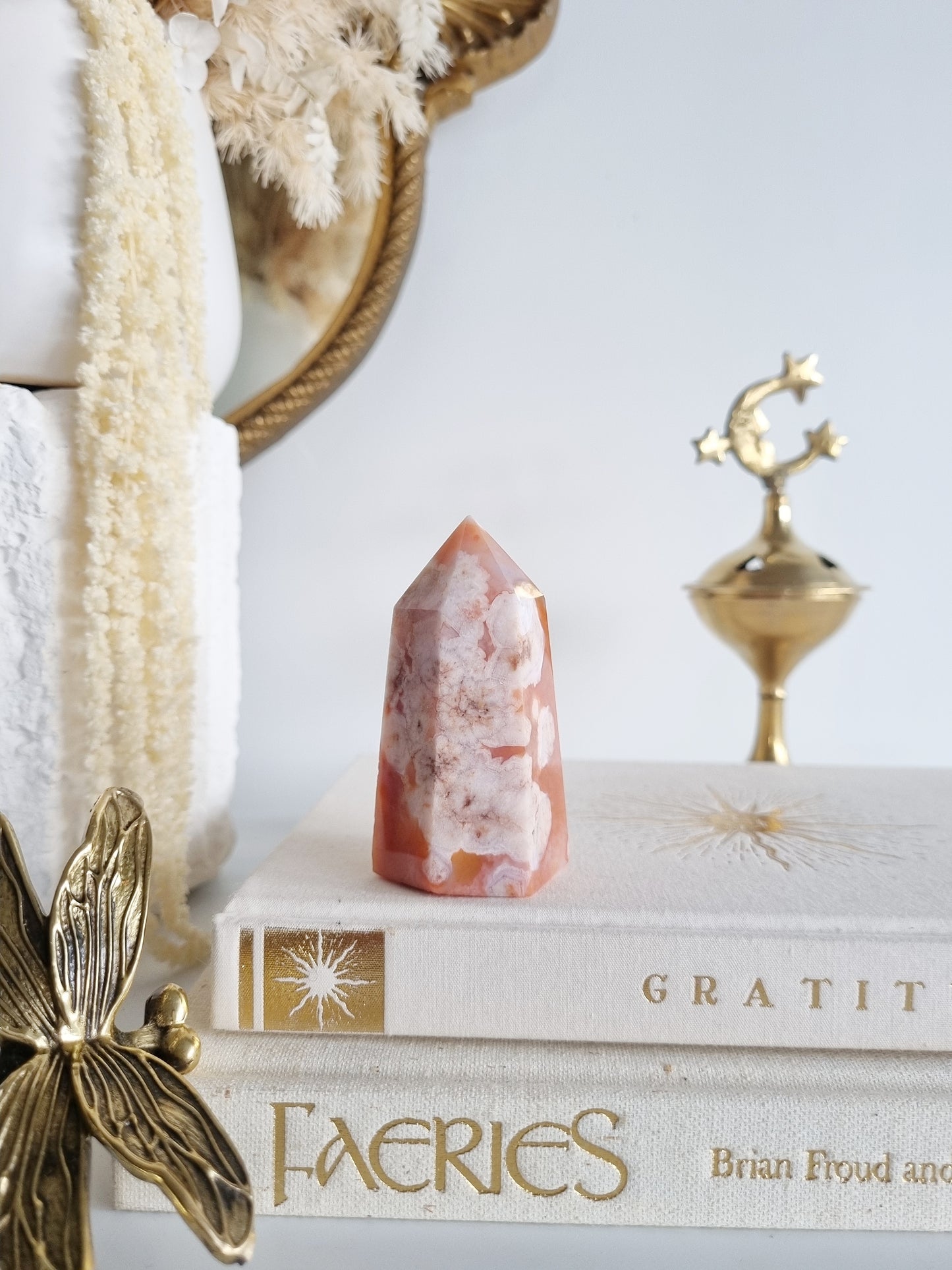 Carnelian Flower Agate Point | CFA5