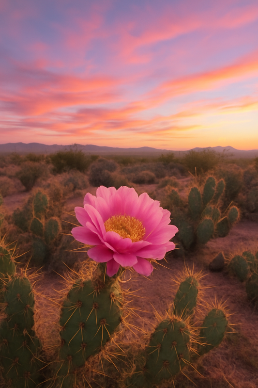Cactus Blossom Travel Candle