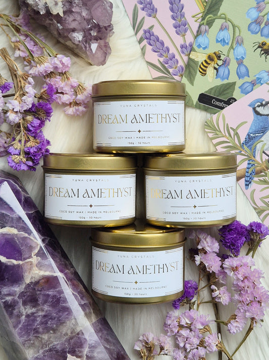 Dream Amethyst Tin Candle