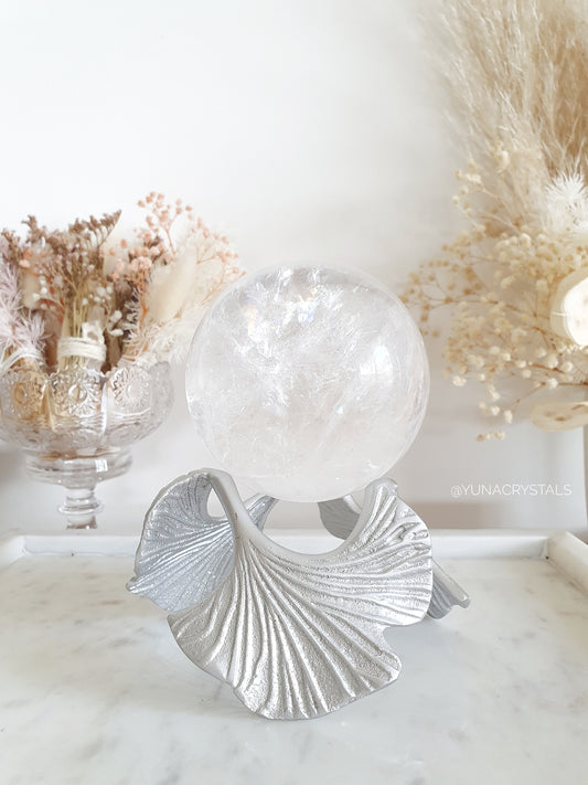 Gingko Leaf Stand Silver