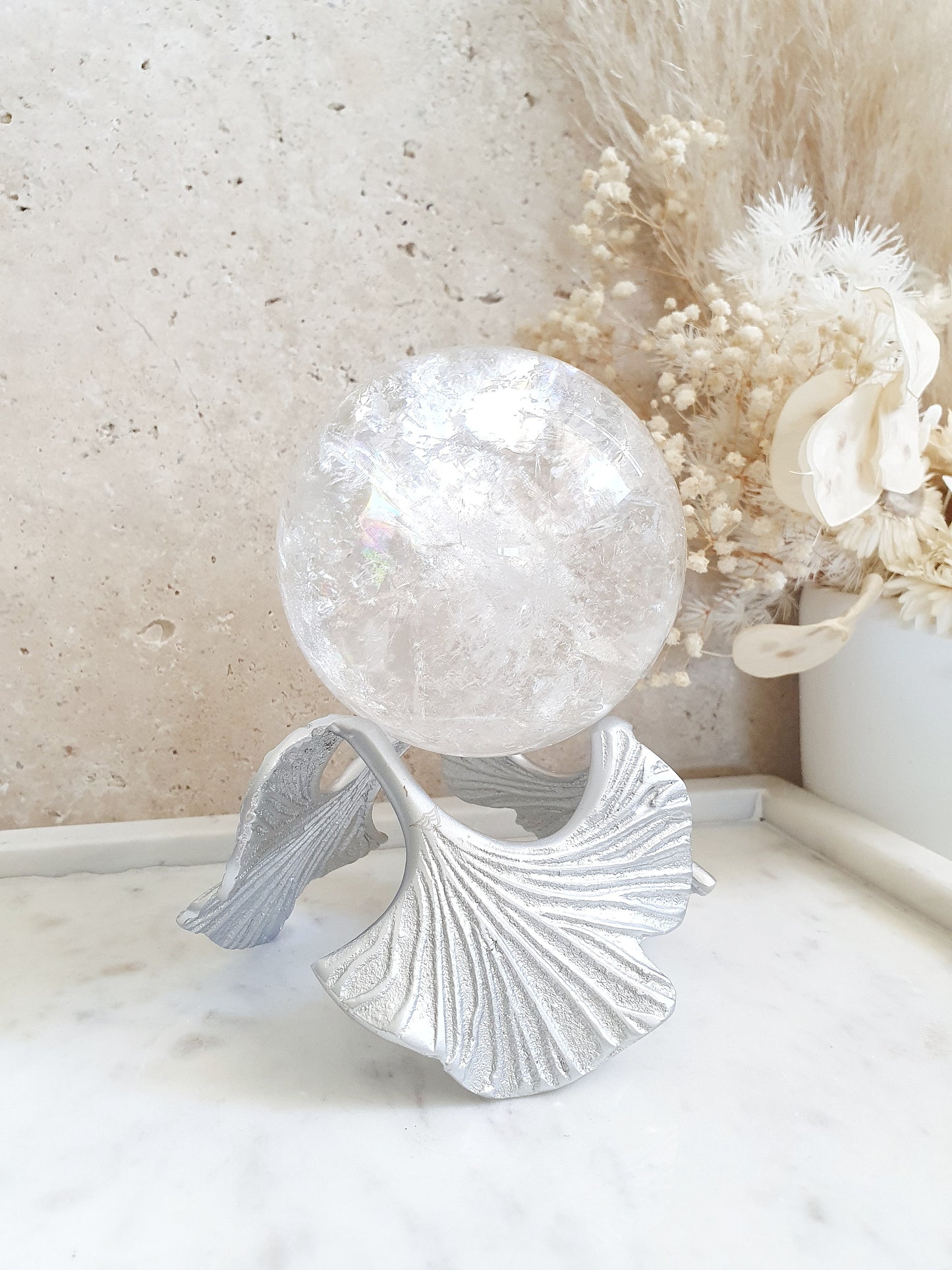 Gingko Leaf Stand Silver