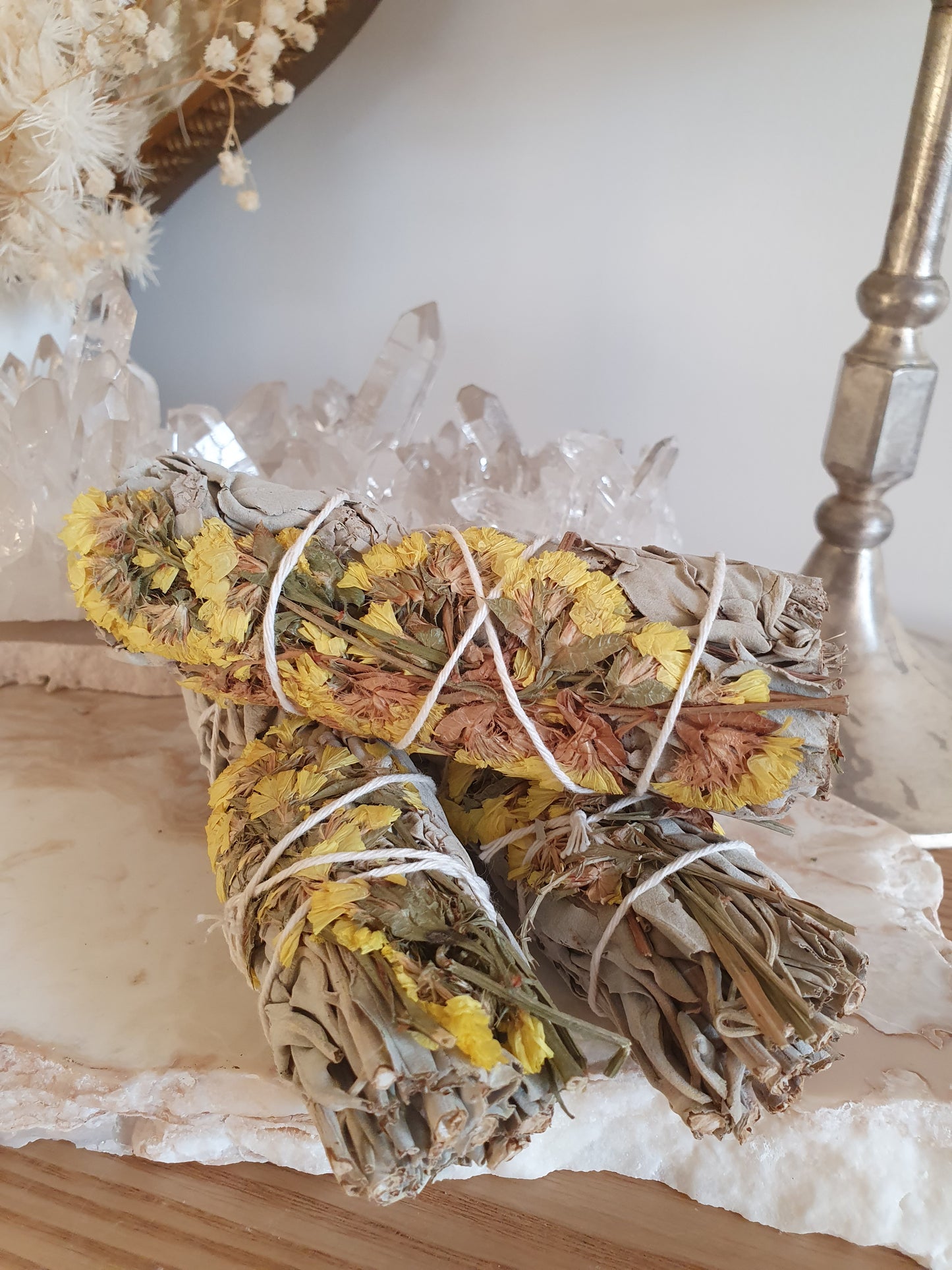 Sage Wand | Yellow Sinuata