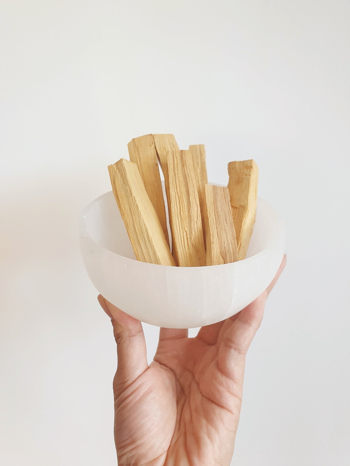 Selenite Dipped Edge Bowl