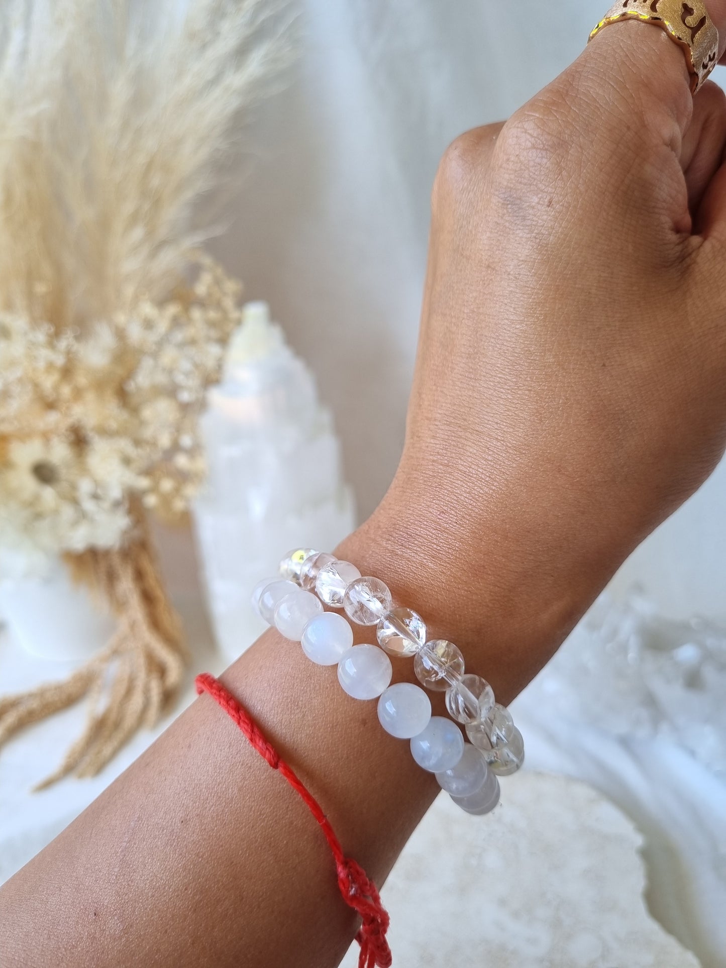 Clear Quartz Stretch Bracelet | 8mm