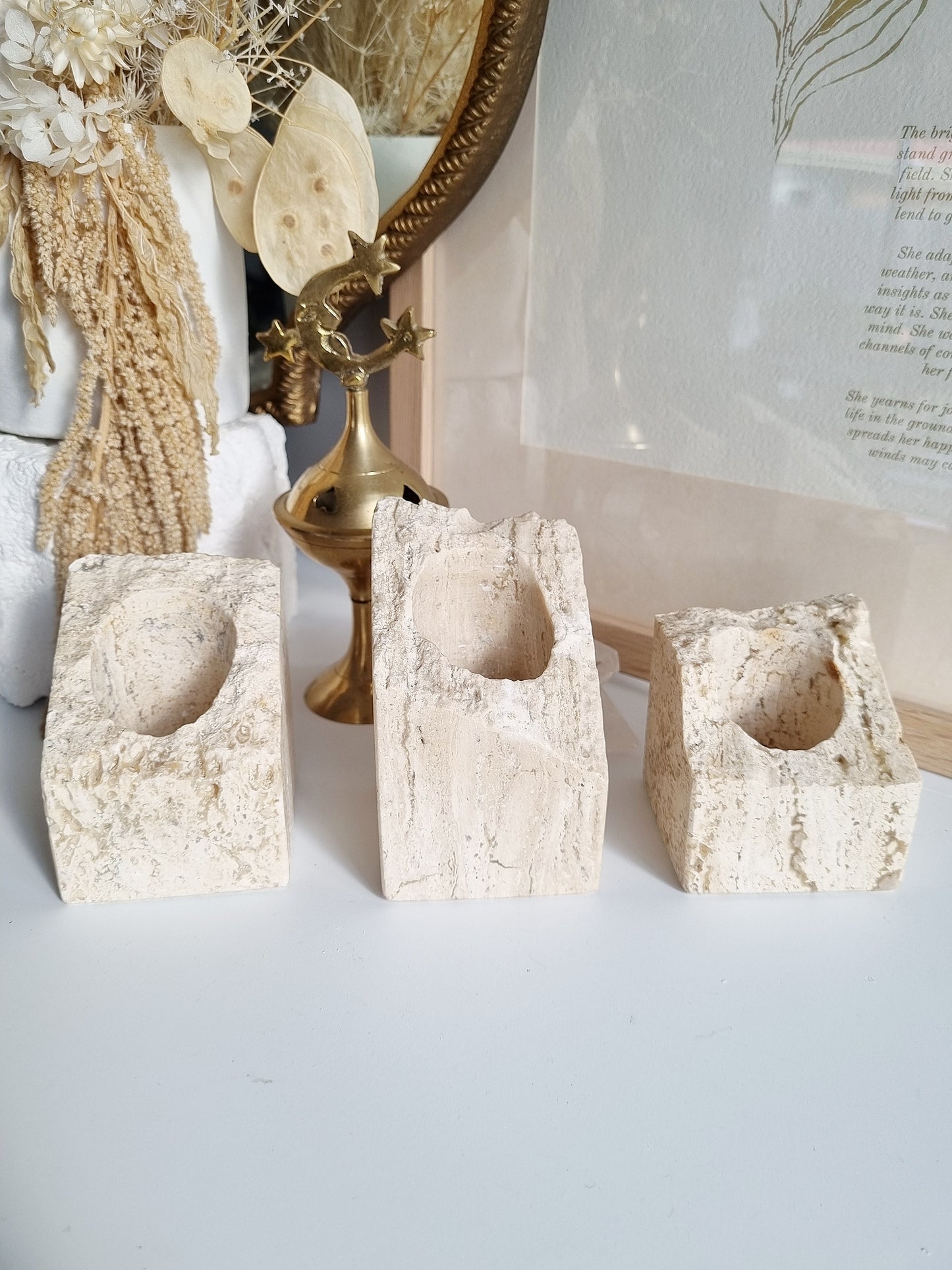 Stone Candle Holders