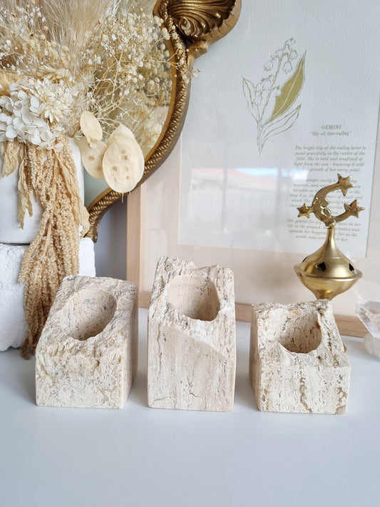 Stone Candle Holders