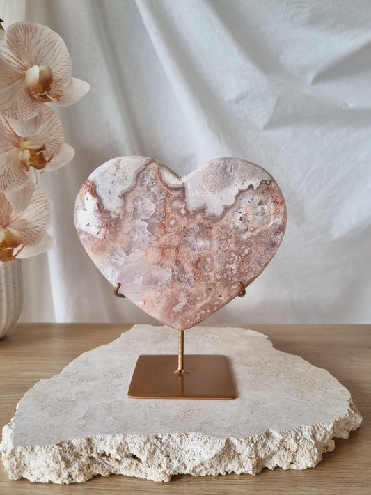 Pink Amethyst Heart | PAH001