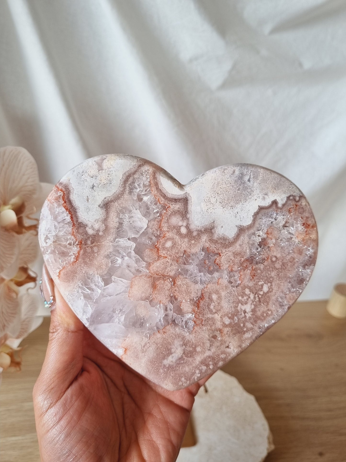 Pink Amethyst Heart | PAH001