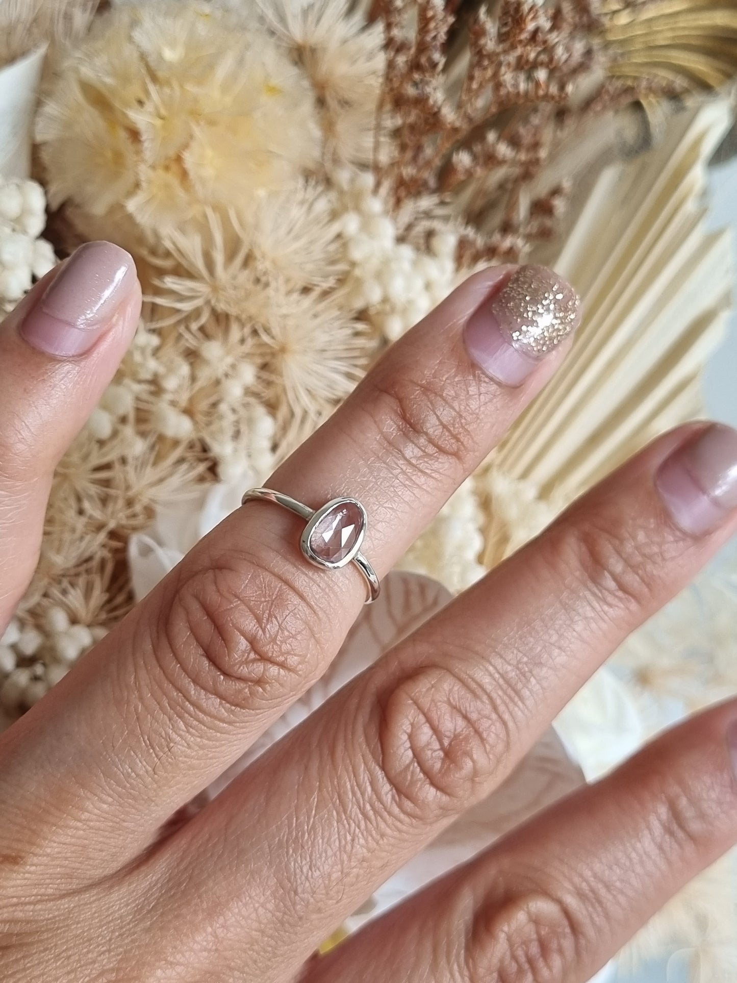 Light Pink Sapphire Ring | Size 5