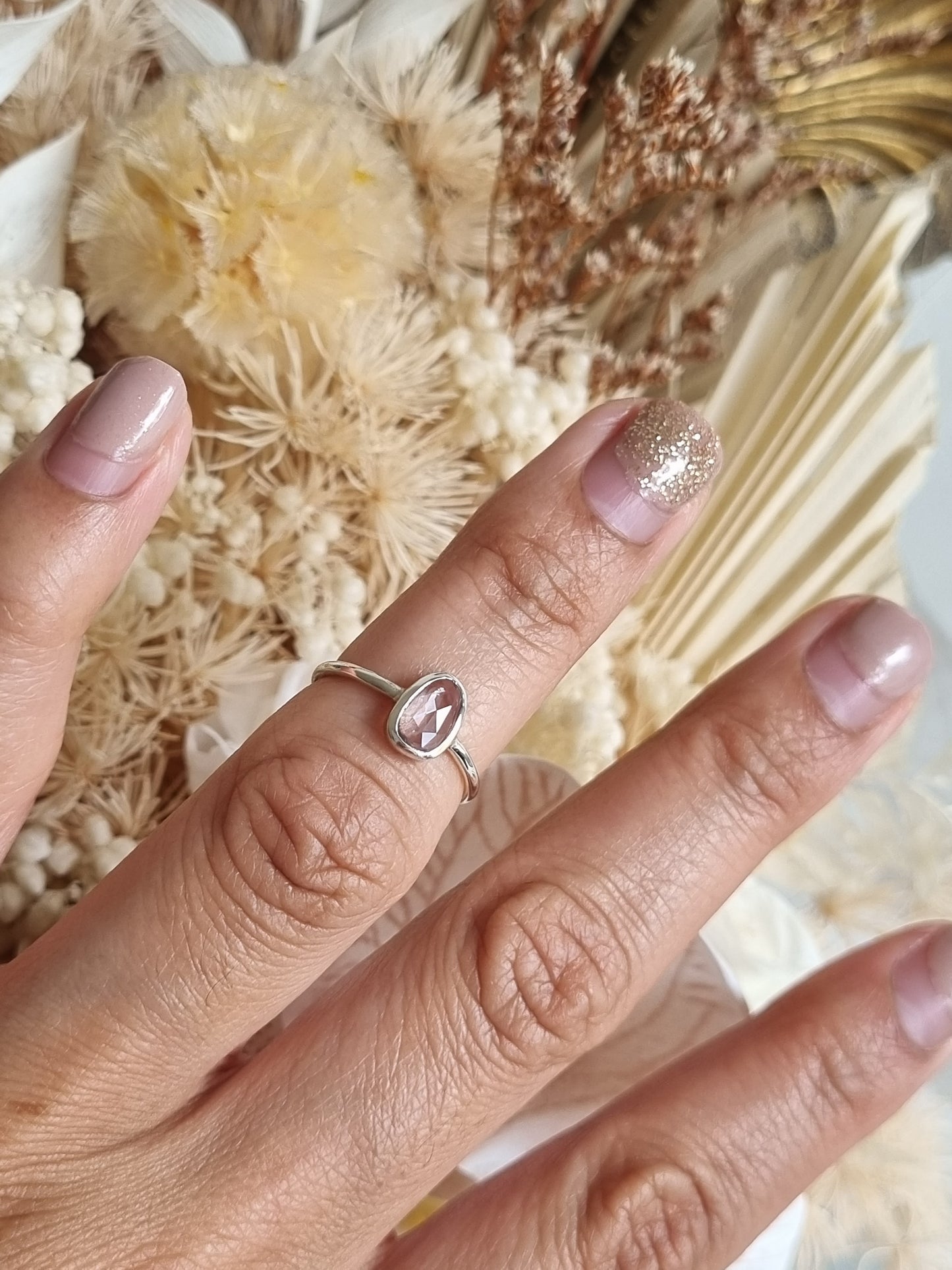 Light Pink Sapphire Ring | Size 5
