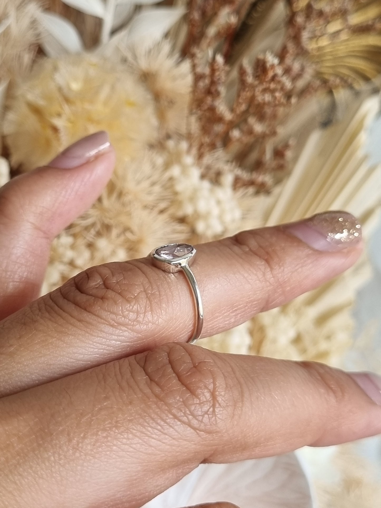 Light Pink Sapphire Ring | Size 5