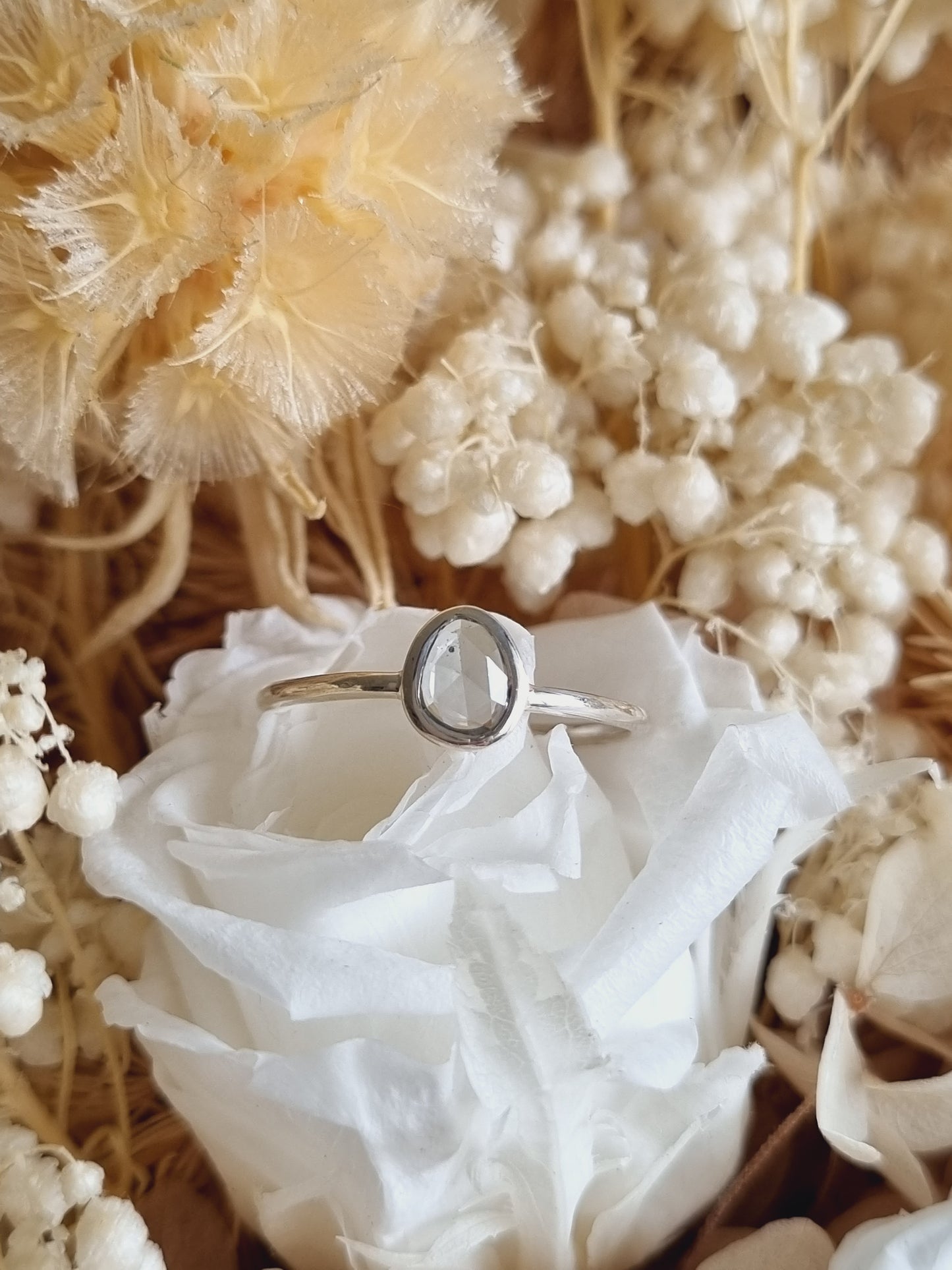 Grey Sapphire Ring | Size 8
