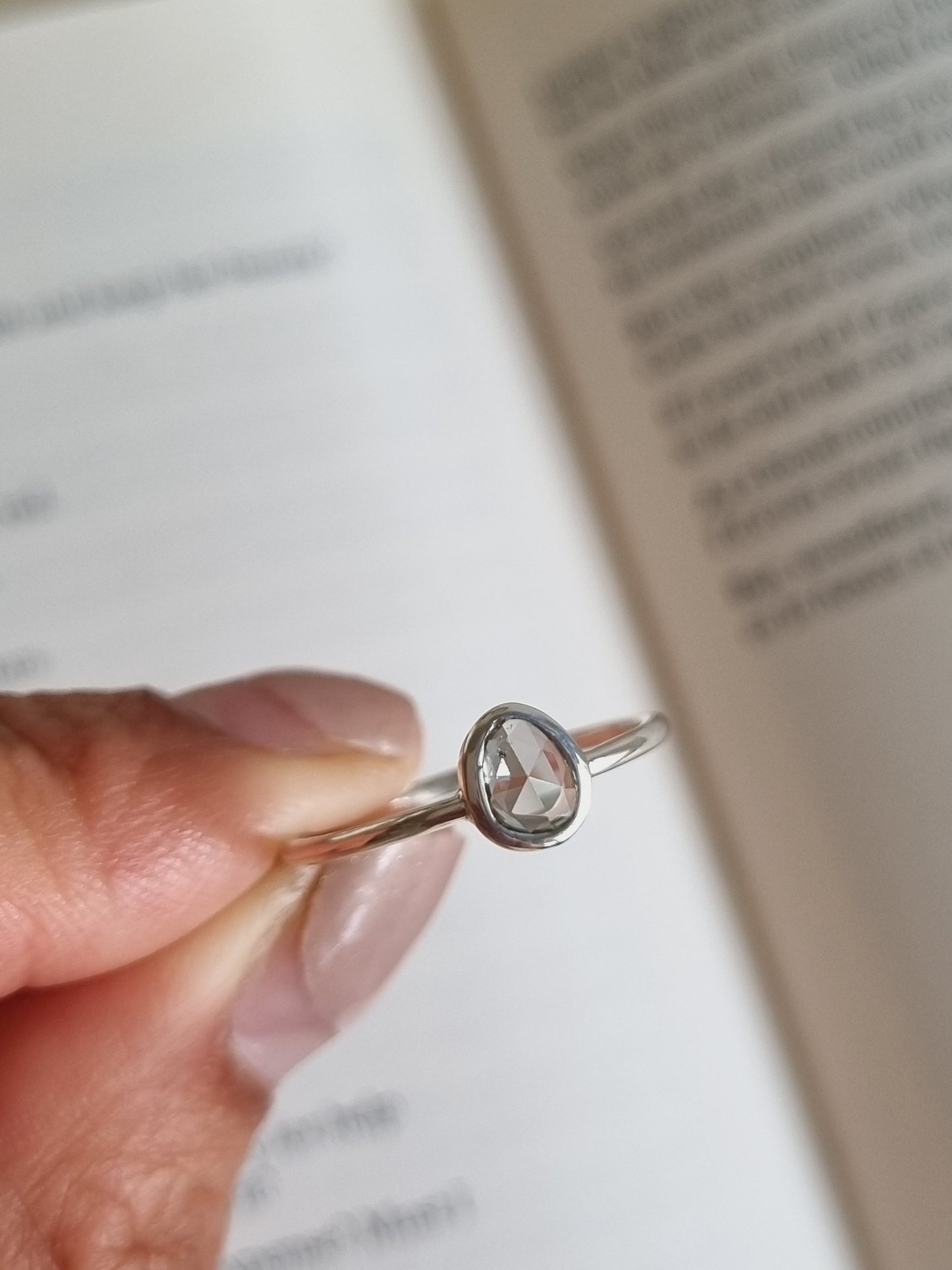 Grey Sapphire Ring | Size 8