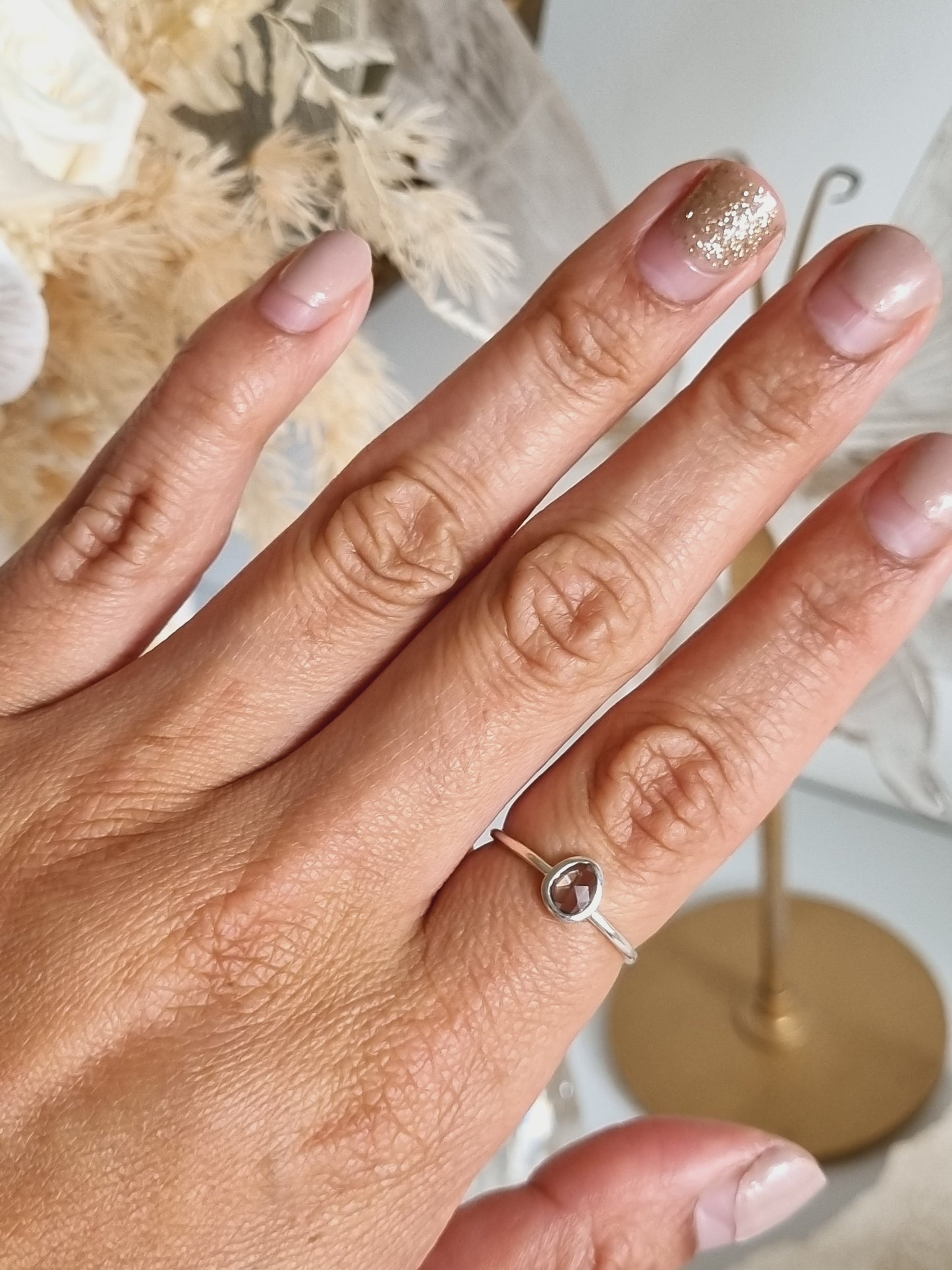 Grey Sapphire Ring | Size 8