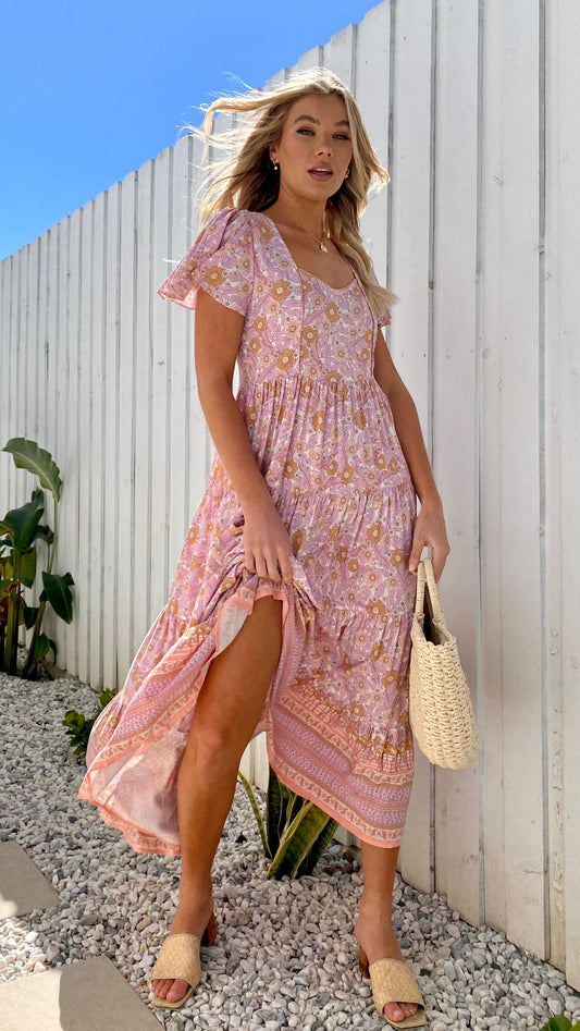 Cranberry Maxi Dress