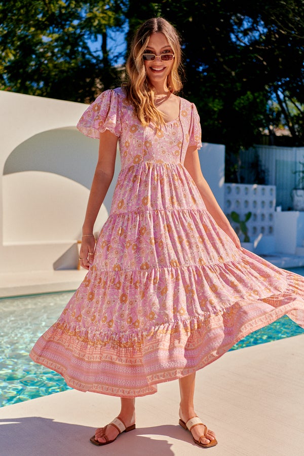 Cranberry Maxi Dress