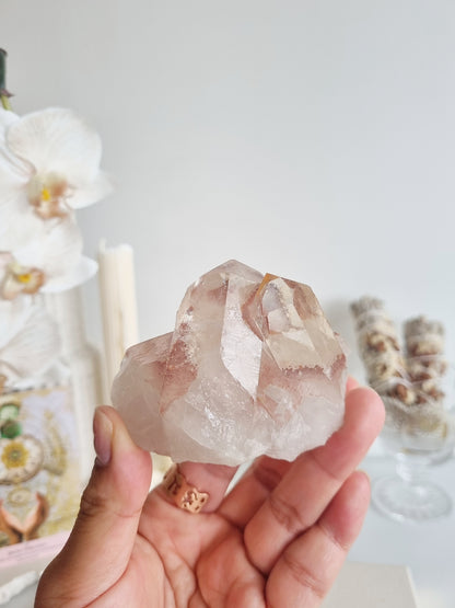 Haematite Quartz Cluster