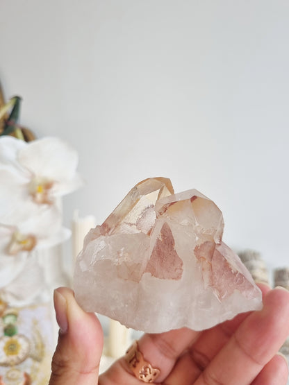 Haematite Quartz Cluster