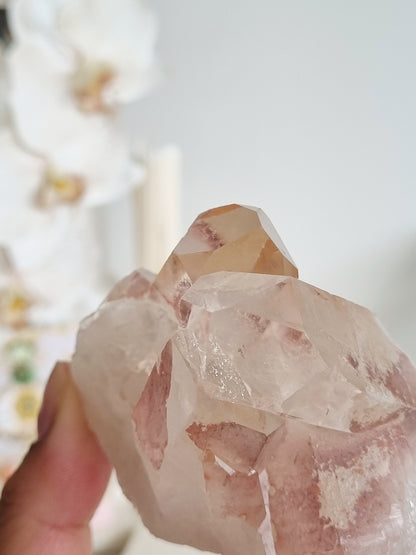 Haematite Quartz Cluster