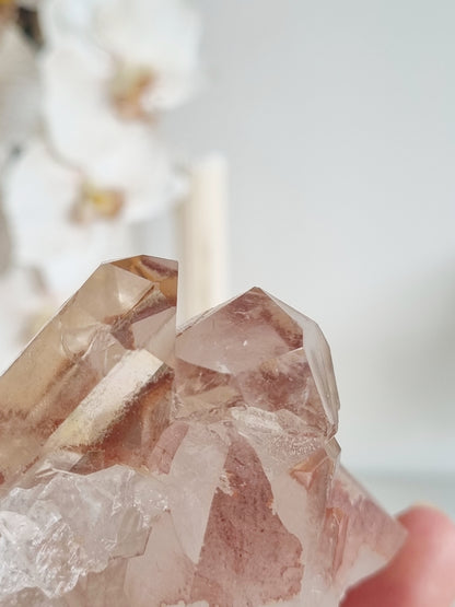 Haematite Quartz Cluster