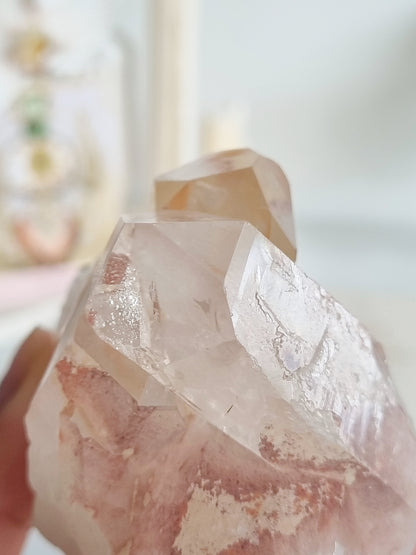 Haematite Quartz Cluster