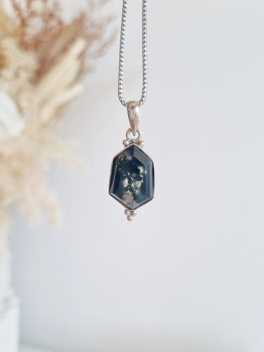 Moss Agate pendant #3