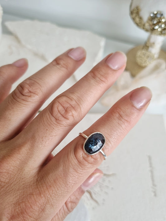 Moss Kyanite Ring| Size 7.5