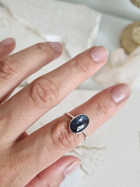 Moss Kyanite Ring| Size 7.5