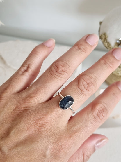 Moss Kyanite Ring| Size 9.5