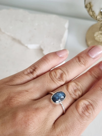 Moss Kyanite Ring| Size 10