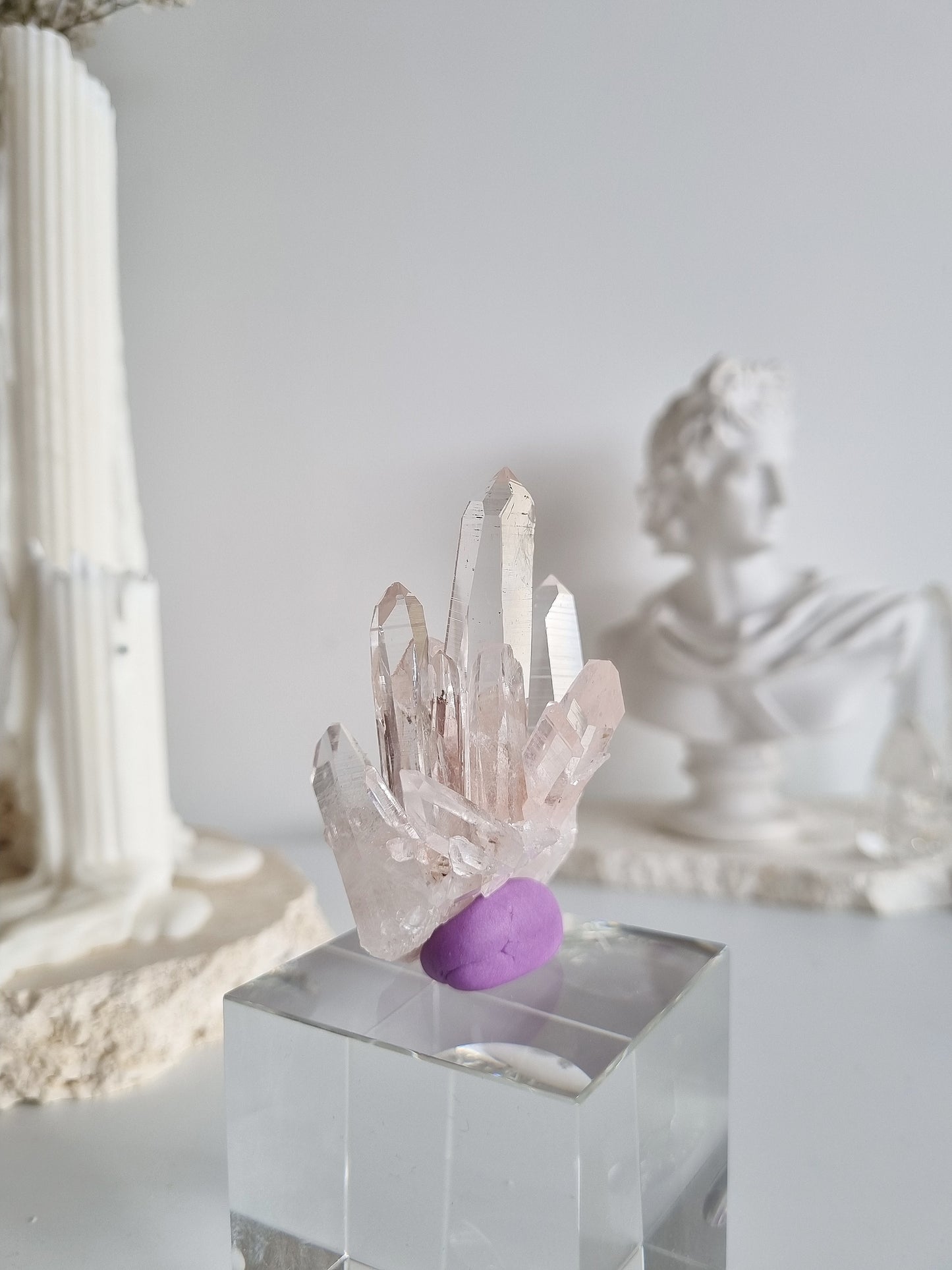 Pink Lemurian Cluster