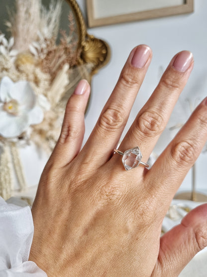 Clear Balochistan Pakimer Ring | Size 11