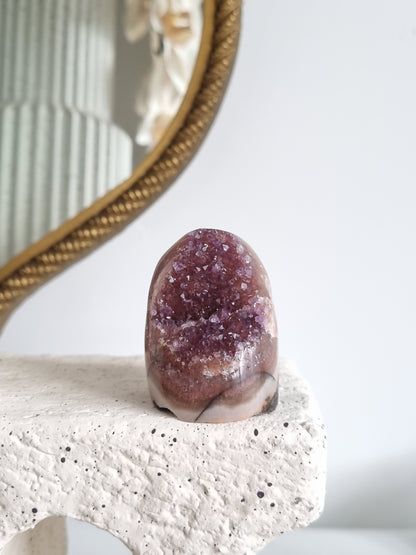 Orange Purple Rainbow Amethyst Geode