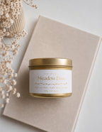 Meadow Dew scented Coconut Soy Candle by Yuna Crystal Scents